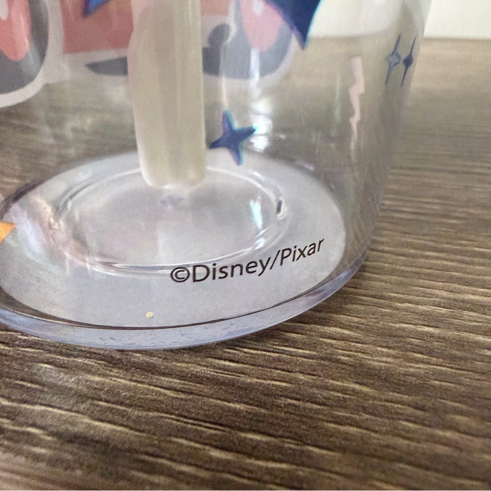 Disney Pixar Cars Lightning McQueen 15 Oz Straw Cup Spill Proof Sippy Gift Race - Picture 6 of 6